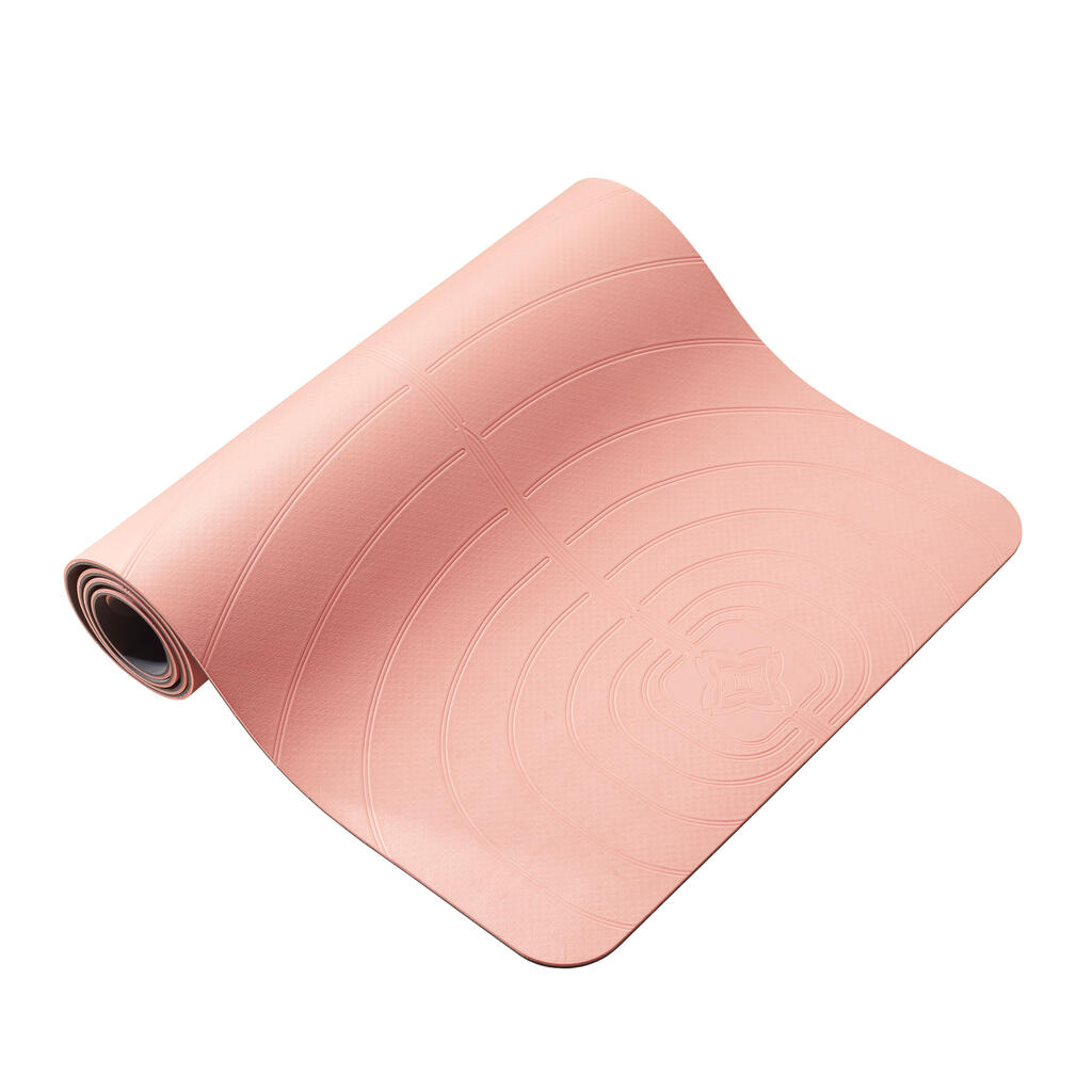 Light yoga mat 5 mm - coral