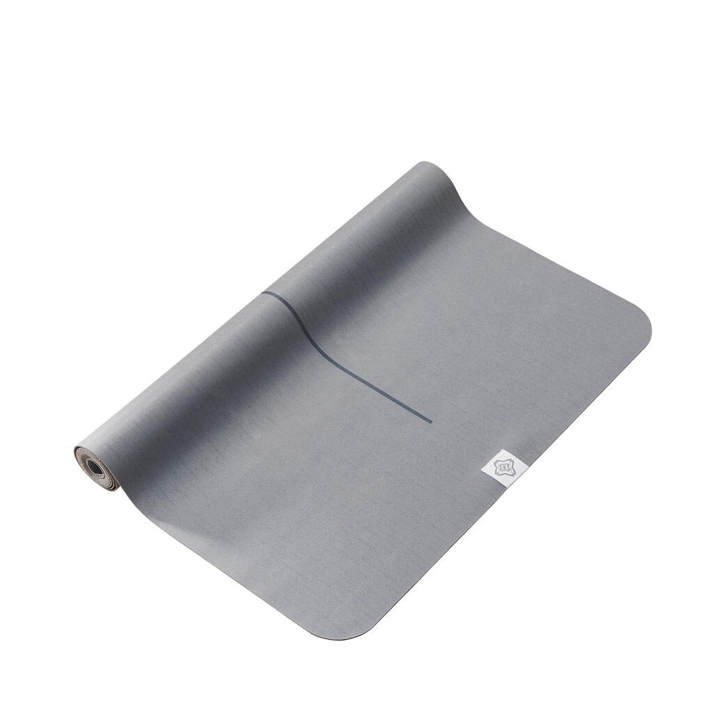 Travel yoga mat 1.5 mm - grey