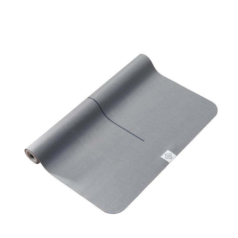 Yogamat / oplegmat voor yogareis 1,5 mm grijs