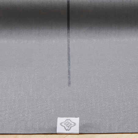 Yogamatte Mattenauflage für unterwegs 1,5 mm grau