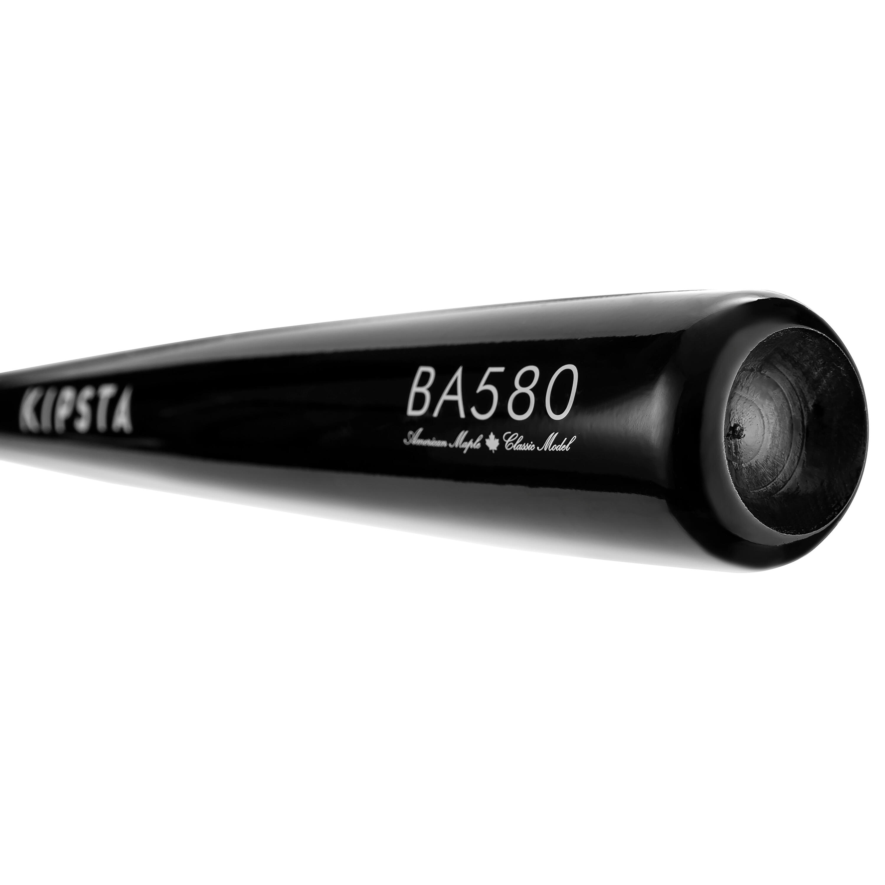 Mazza baseball in acero BA580 nero-rosso 5/8