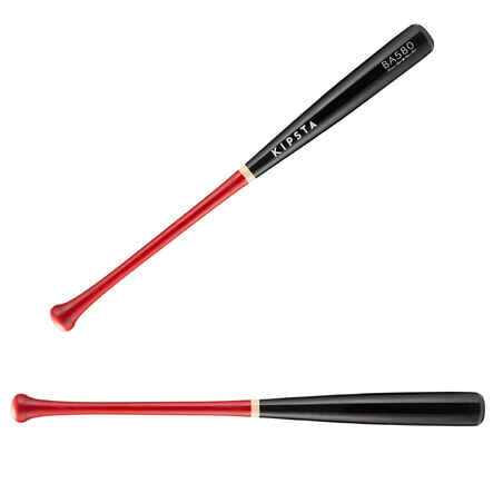 BATE MADERA DE ARCE BASEBALL BA580 NEGRO/ROJO