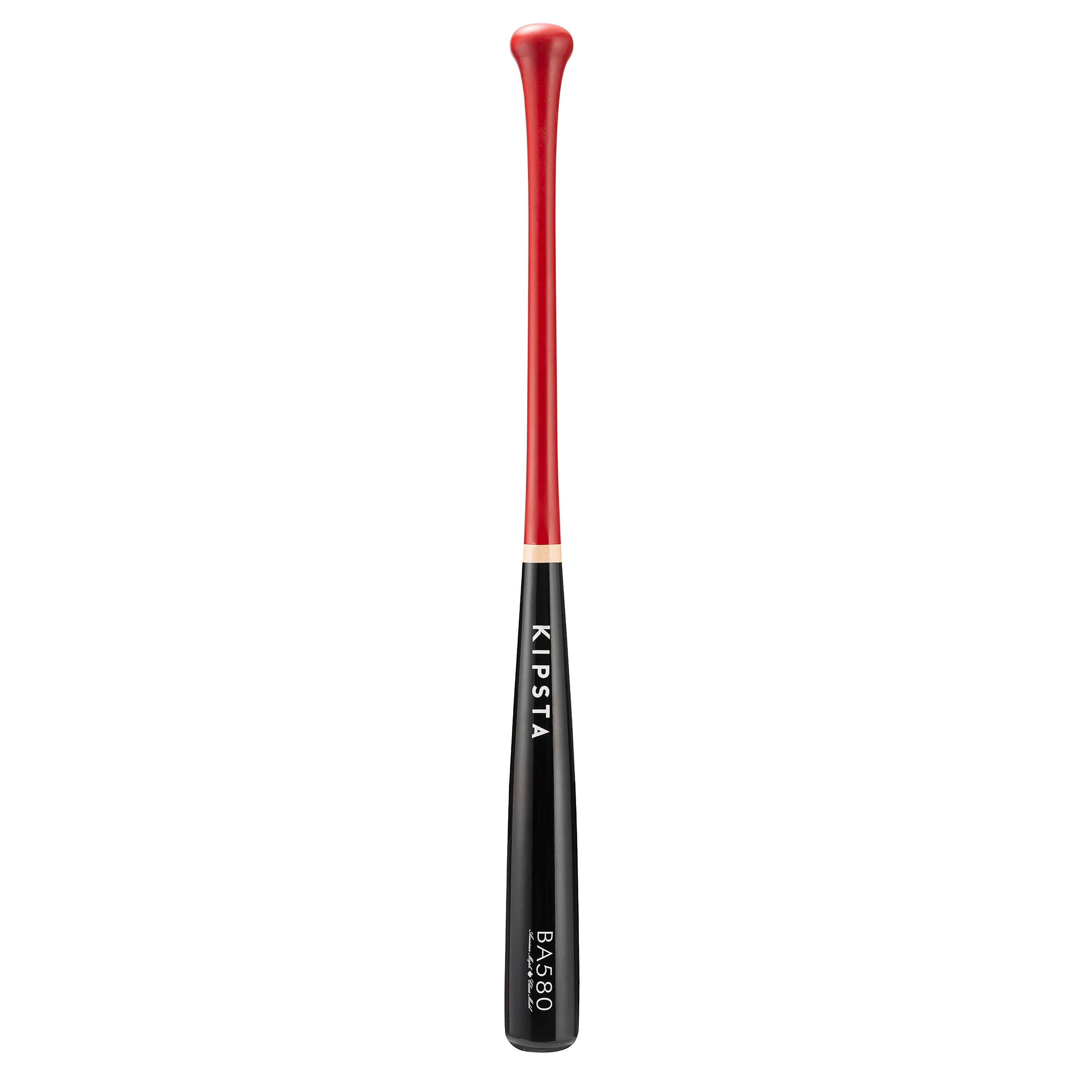 Mazza baseball in acero BA580 nero-rosso 3/8