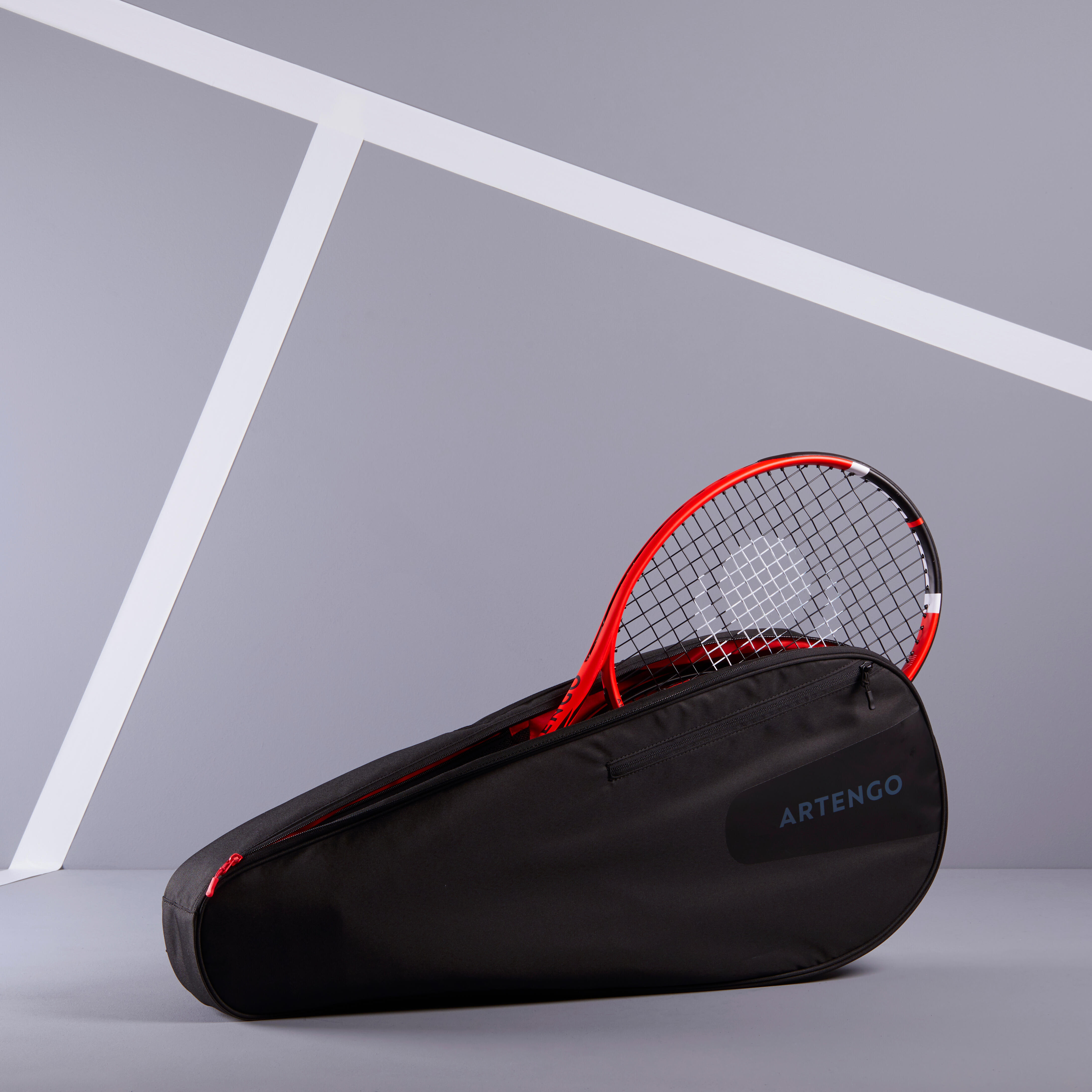 Tennis Racket Bag 15 L - 100 M Black - ARTENGO
