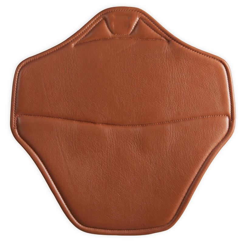 Bavette amovible 500 marron taille poney