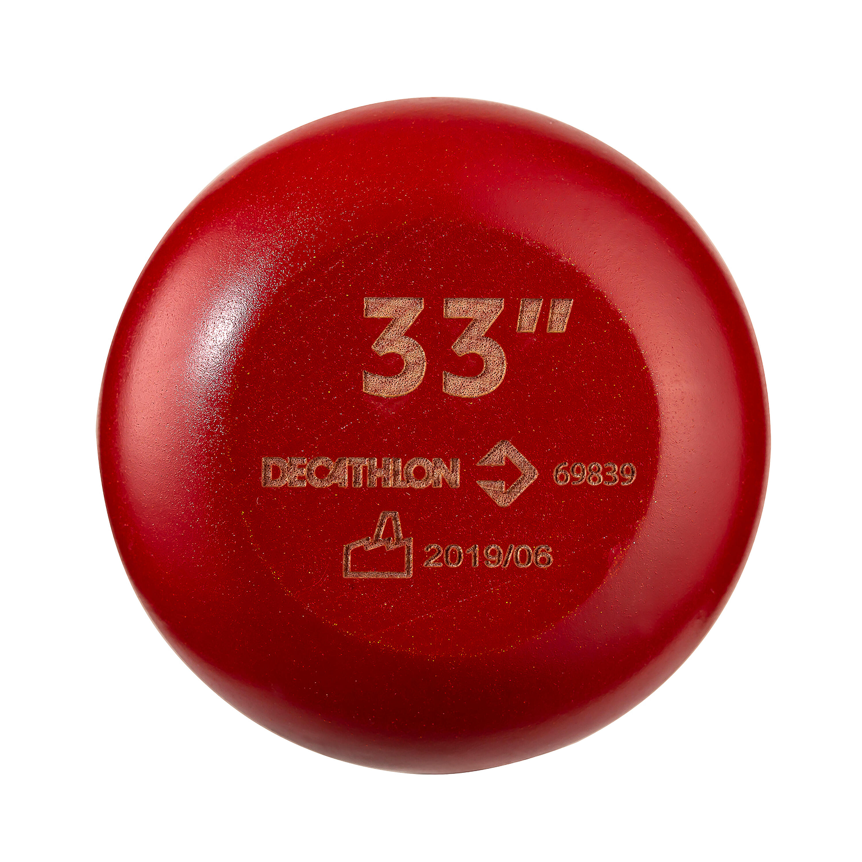 Mazza baseball in acero BA580 nero-rosso 6/8