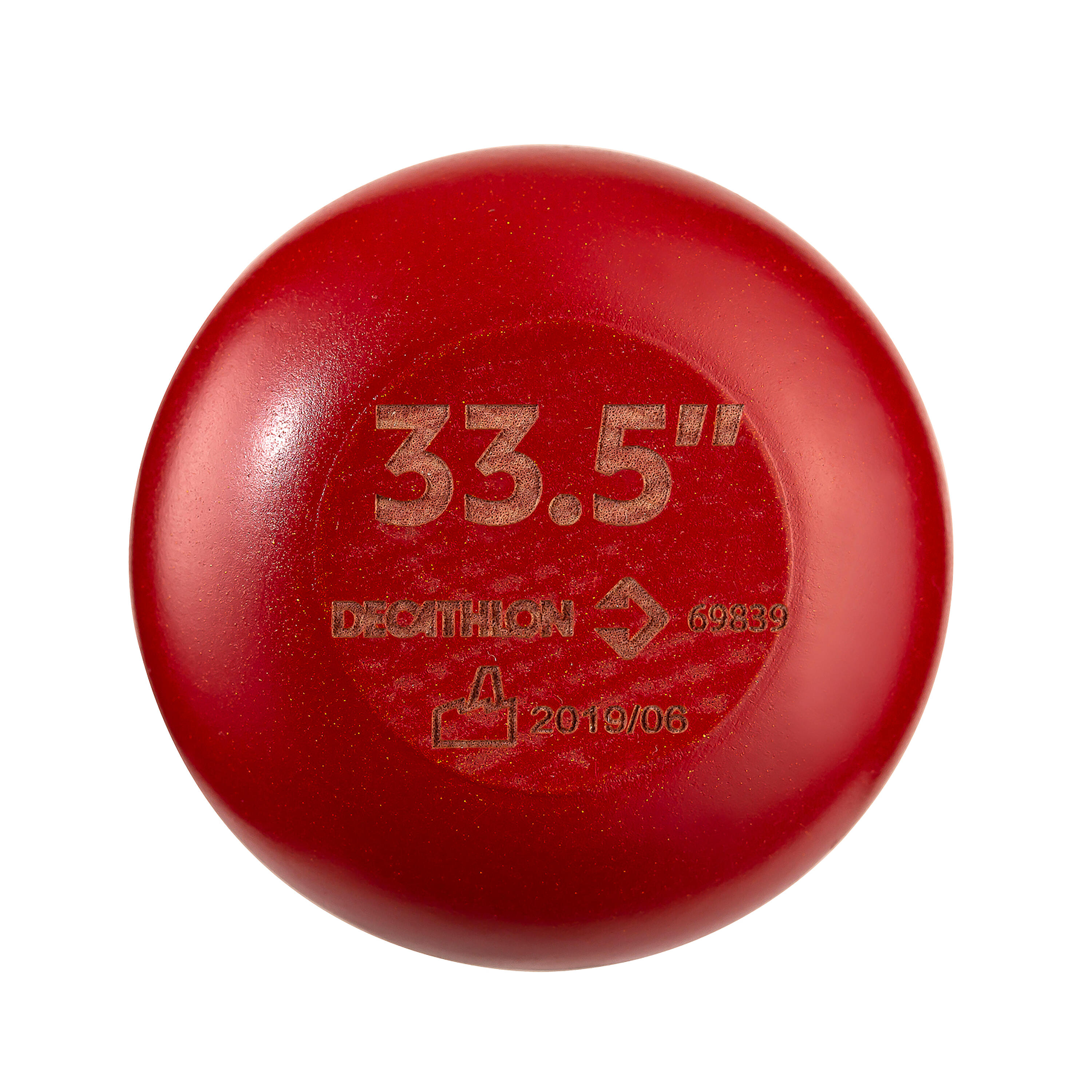 Mazza baseball in acero BA580 nero-rosso 7/8