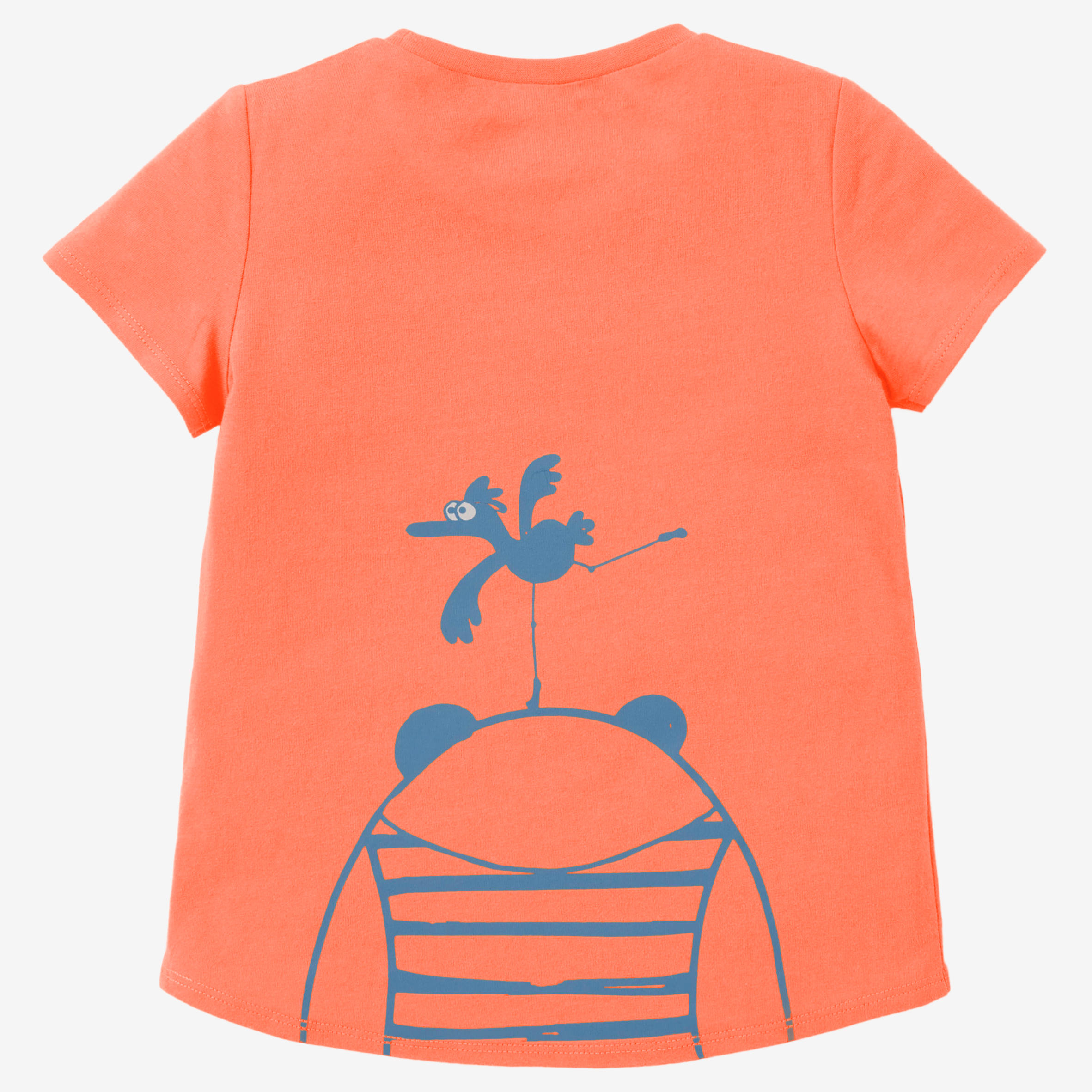 Kids' Basic T-Shirt - Coral 4/6