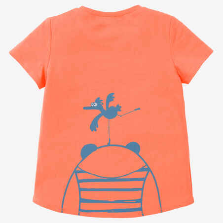 T-Shirt Basic Babyturnen orange/türkis