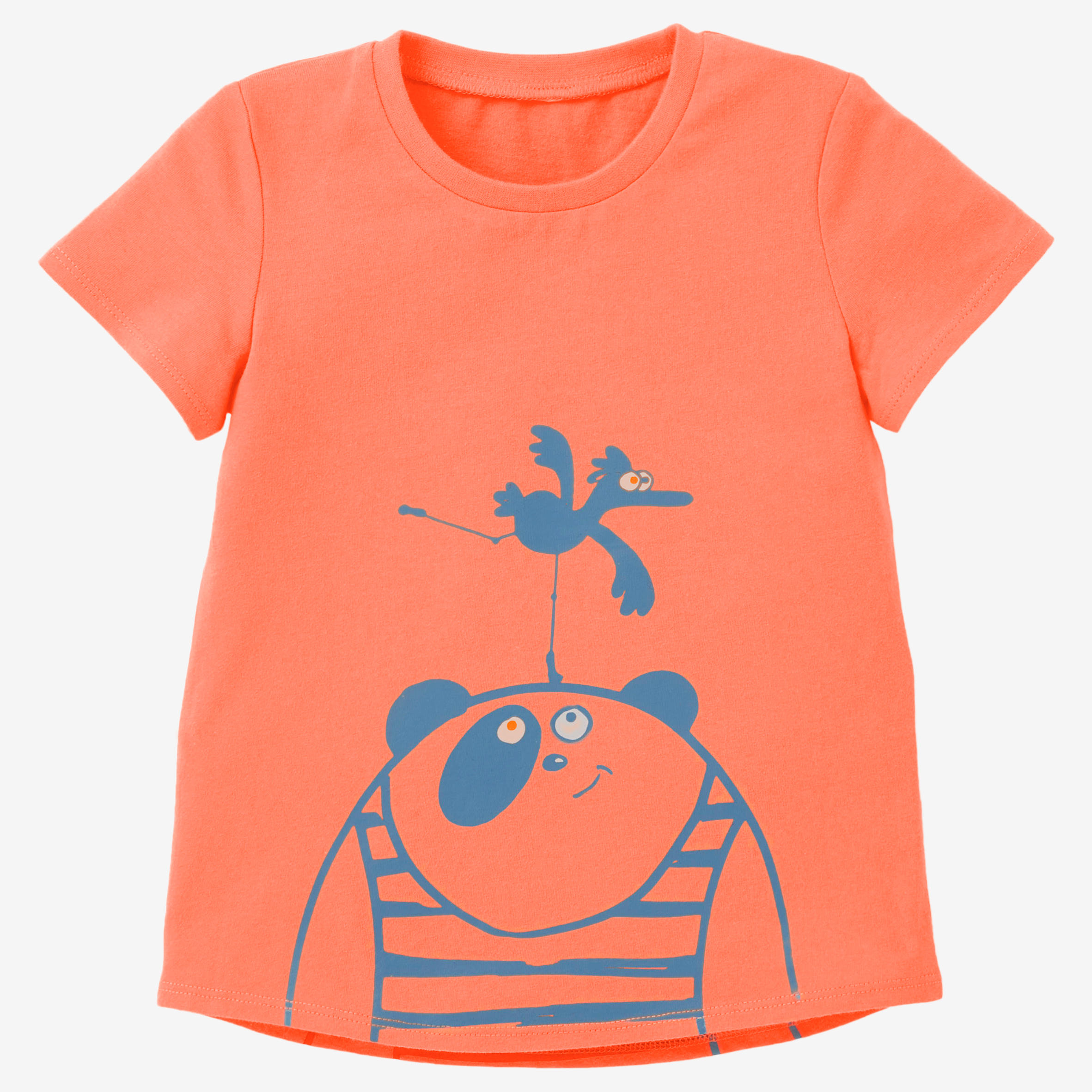 Kids' Basic T-Shirt - Coral 3/6