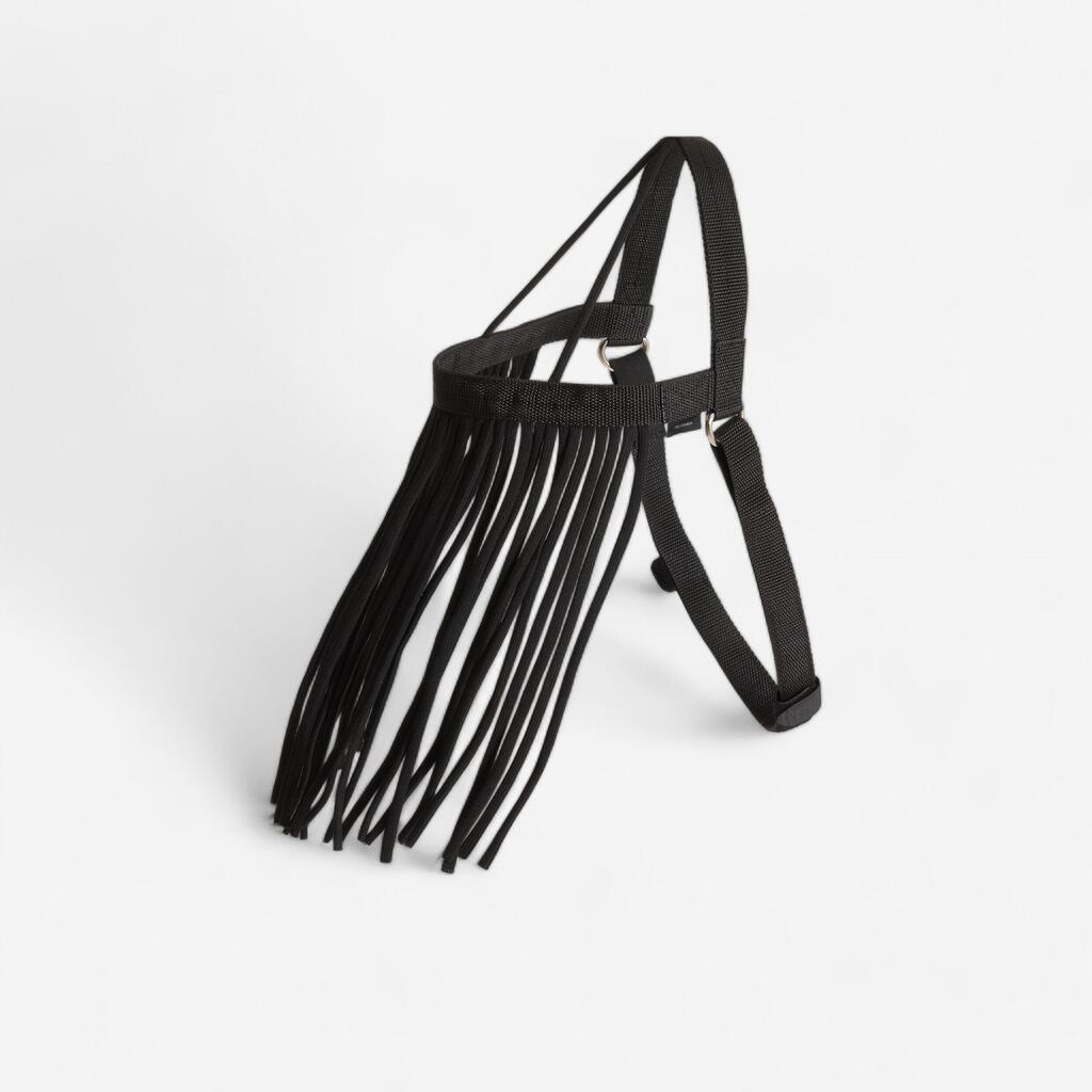 Horse Riding Pasture Fly Fringe for Pony - Black