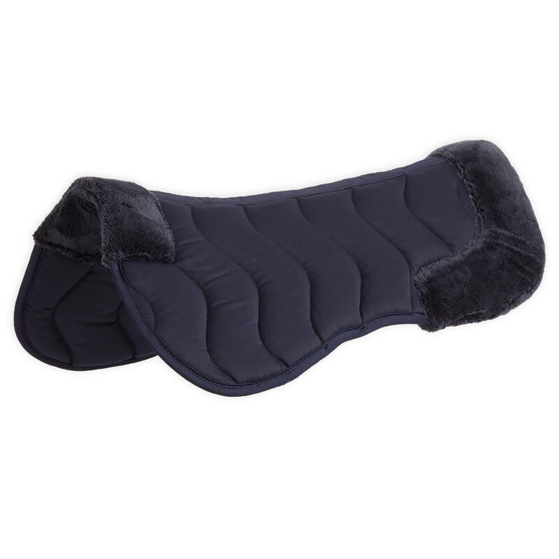 AMORTISSEUR CHEVAL ET PONEY MOUTON SYNTHETIQUE MARINE 100
