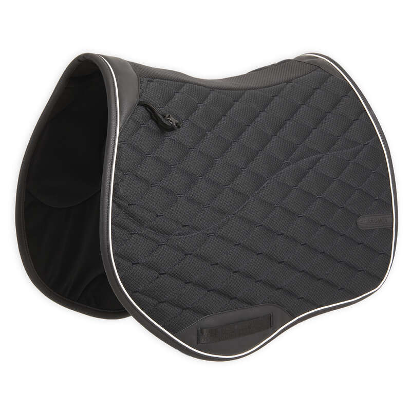 FOUGANZA Horse Riding Saddle Cloth Jump 900 Black