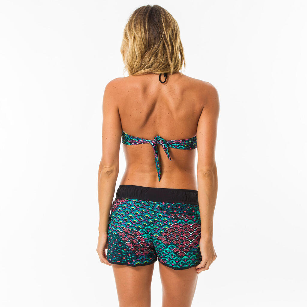 Boardshorts Damen elastischer Taillenbund mit Kordelzug Surfen - Tini Parrot