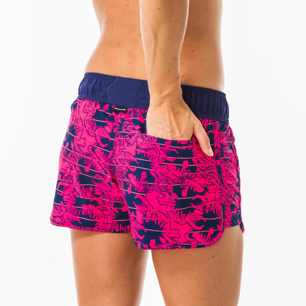 Women's boardshorts with elastic waistband and drawstring TINI WAKO