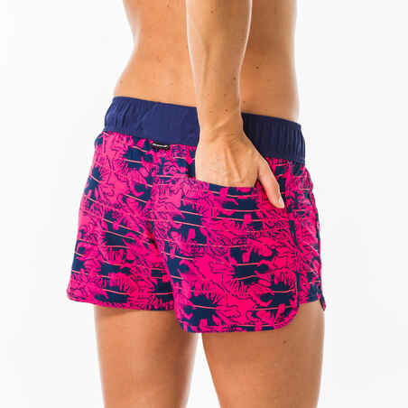 Women's boardshorts with elastic waistband and drawstring TINI WAKO