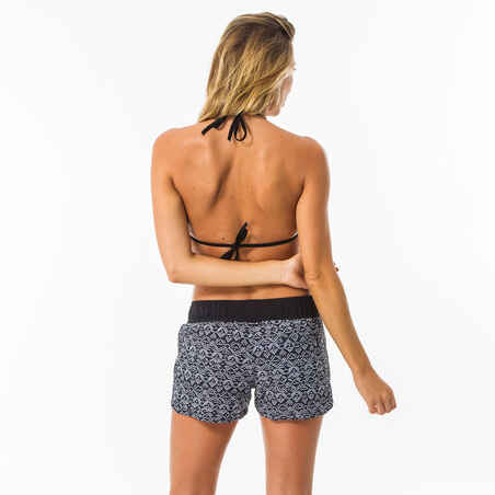 Top bikini Mujer surf triángulo negro