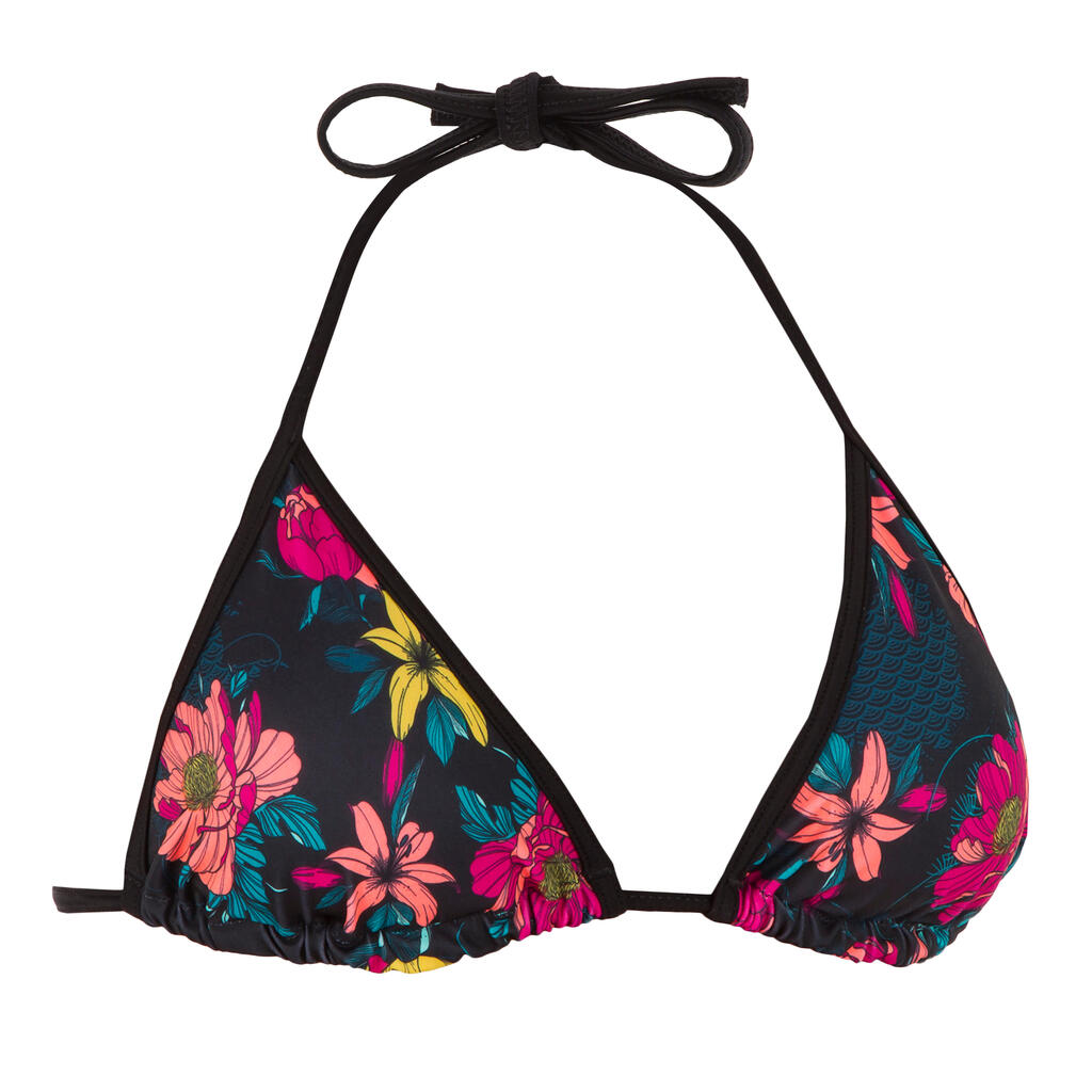 HAUT DE MAILLOT DE BAIN FEMME TRIANGLE COULISSANT 
COQUES AMOVIBLES MAE TOMEI