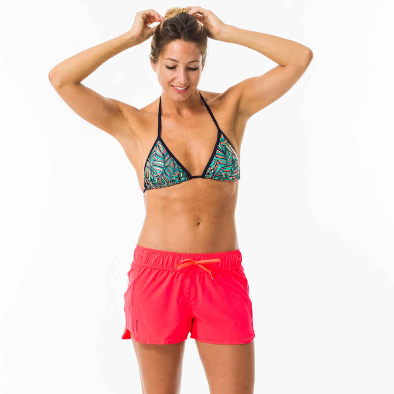 Bañador Short Mujer Surf Tini Corail Cintura Elástica + Cordón Ajuste