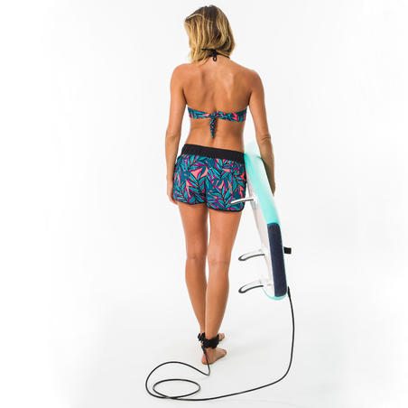 Ženski šorts za surfovanje s elastičnim pojasom i učkurom TINI WAKO