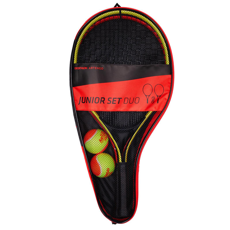 Tennisset voor kinderen Duo (2 rackets, 2 ballen en hoes)