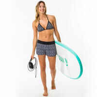 Top bikini Mujer surf triángulo negro