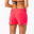 Boardshort surf femme TINI CORAIL avec ceinture élastiquée et cordon de serrage