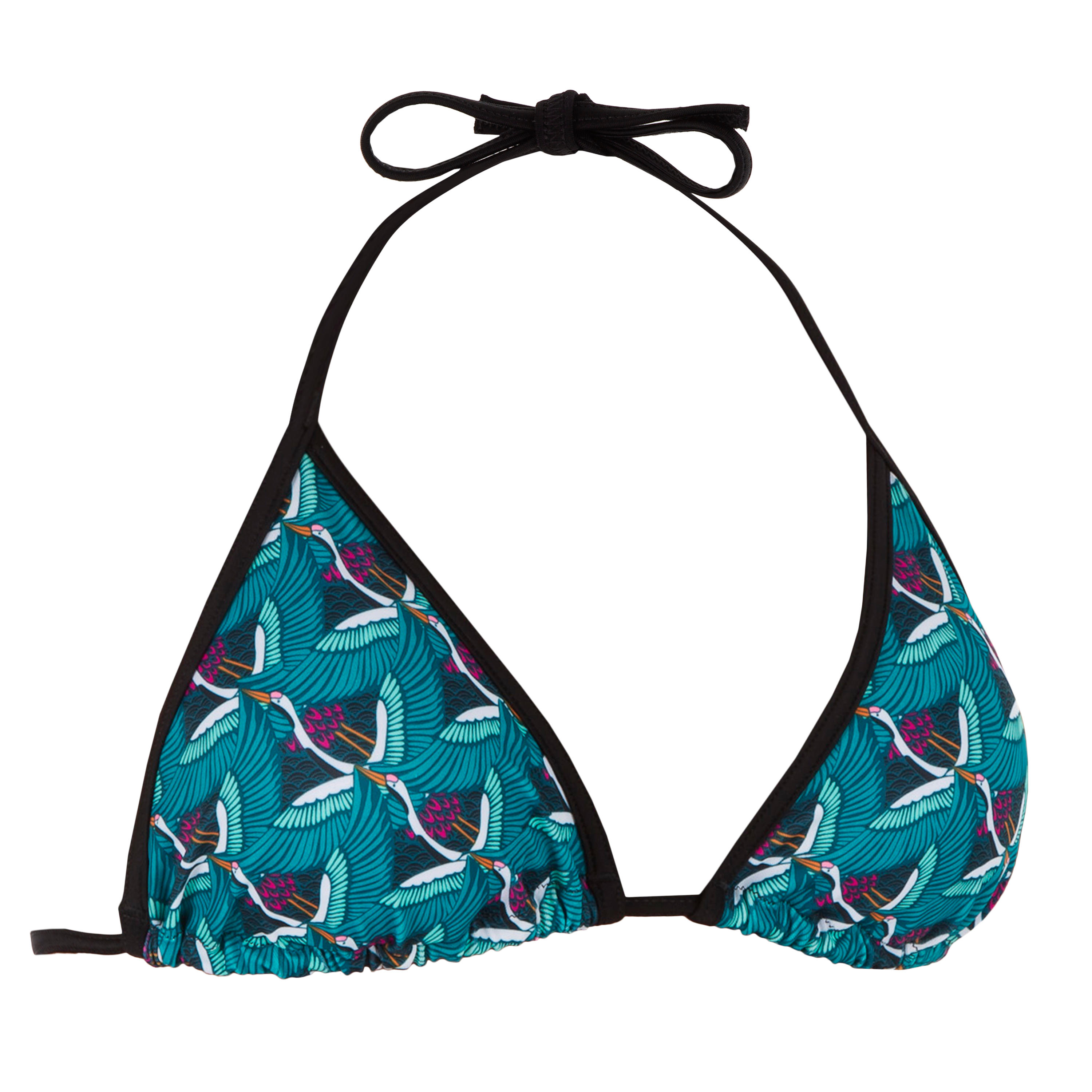 WOMEN'S SLIDING TRIANGLE SWIMSUIT TOP 
REMOVABLE PADDED CUPS MAE HAZU 2/8