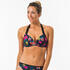 Women's push-up swimsuit top with fixed padded cups ELENA TOMEI