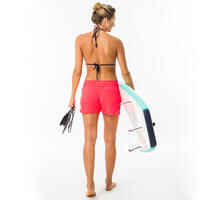 Women's boardshorts with elastic waistband and drawstring TINI CORAIL