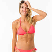 Women's Sliding Triangle Swimsuit Top MAE CORAL