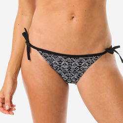 Braguita bikini Mujer surf lazos negro