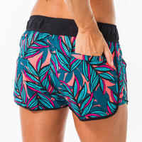 Women's boardshorts with elastic waistband and drawstring TINI WAKU