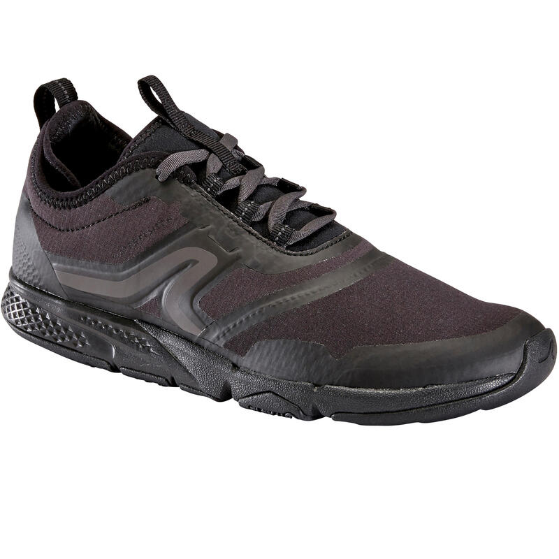 Chaussures marche sportive femme PW 580 WaterResist full noir
