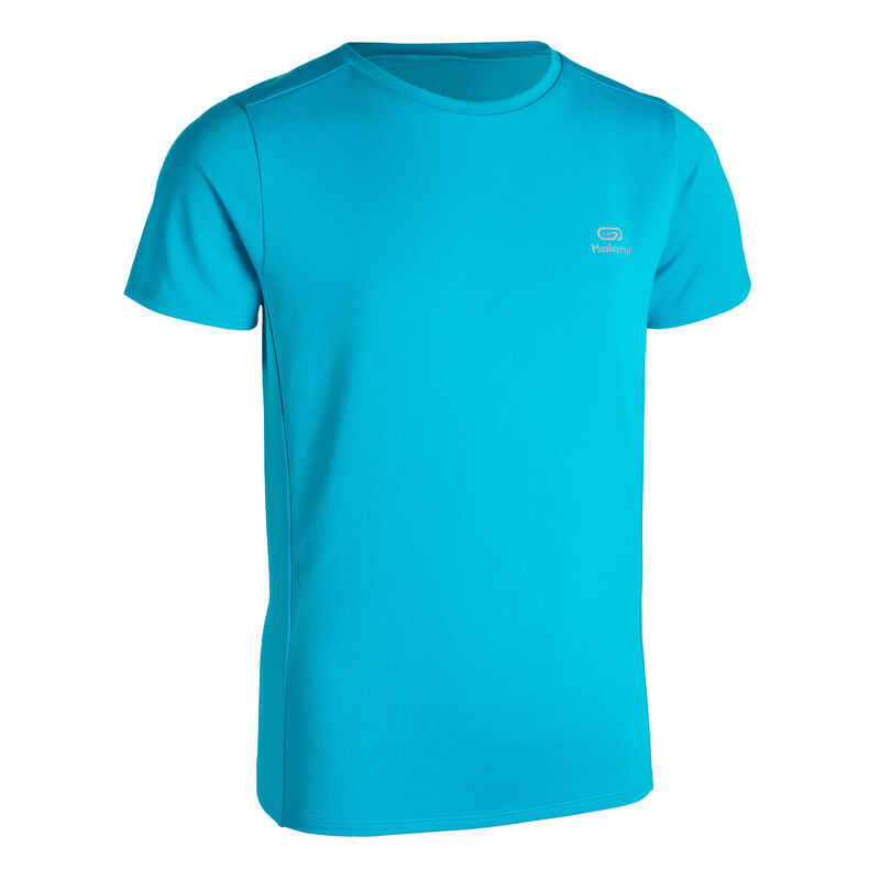 AT 100 KIDS' ATHLETICS T-SHIRT - TURQUOISE BLUE