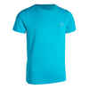 AT 100 KIDS' ATHLETICS T-SHIRT - TURQUOISE BLUE