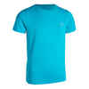 Majica za atletiku AT 100 dječja tirkizno plava