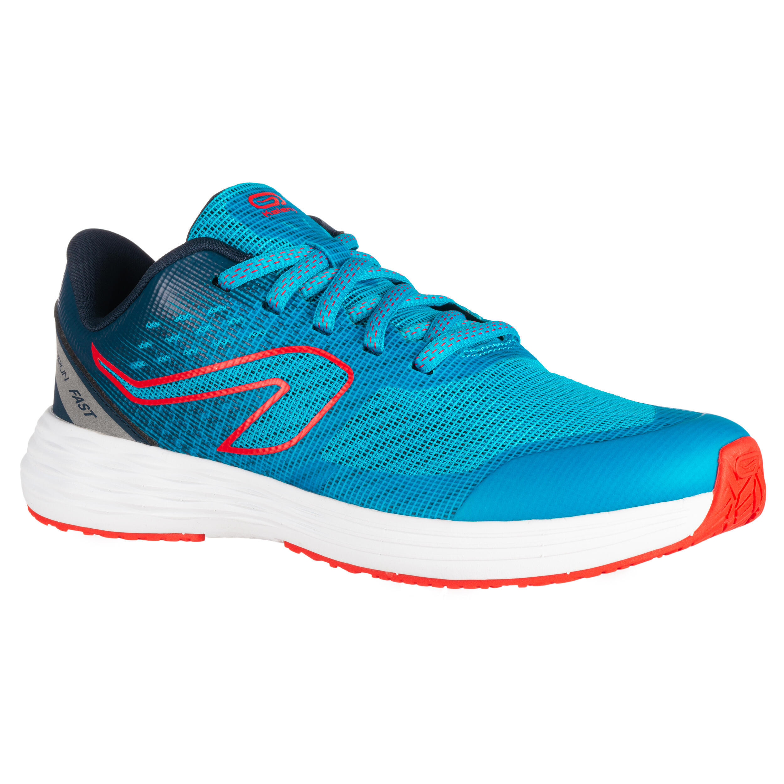 KIPRUN AT 500 KIPRUN FAST CHILDREN'S ATHLETICS SHOES TURQUOISE/RED