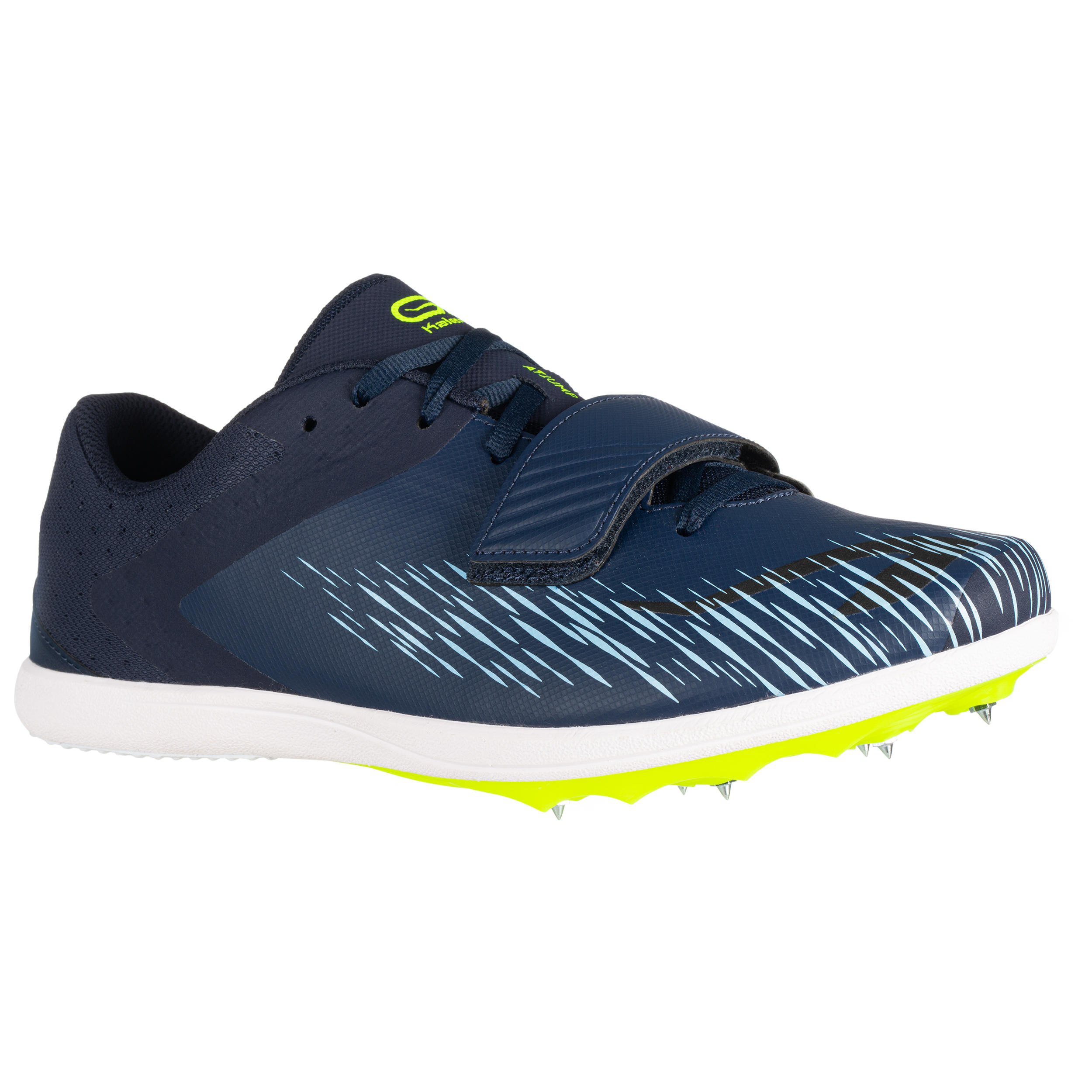 Scarpe chiodate atletica AT JUMP azzurro-giallo KALENJI | DECATHLON