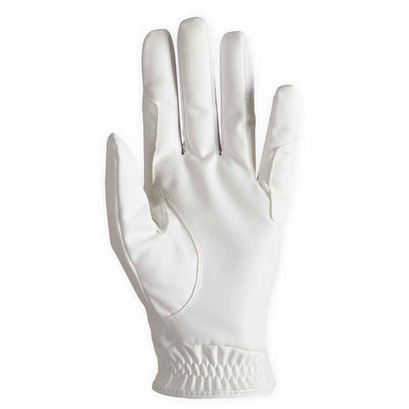 Women's Horse Riding Gloves 500 - White