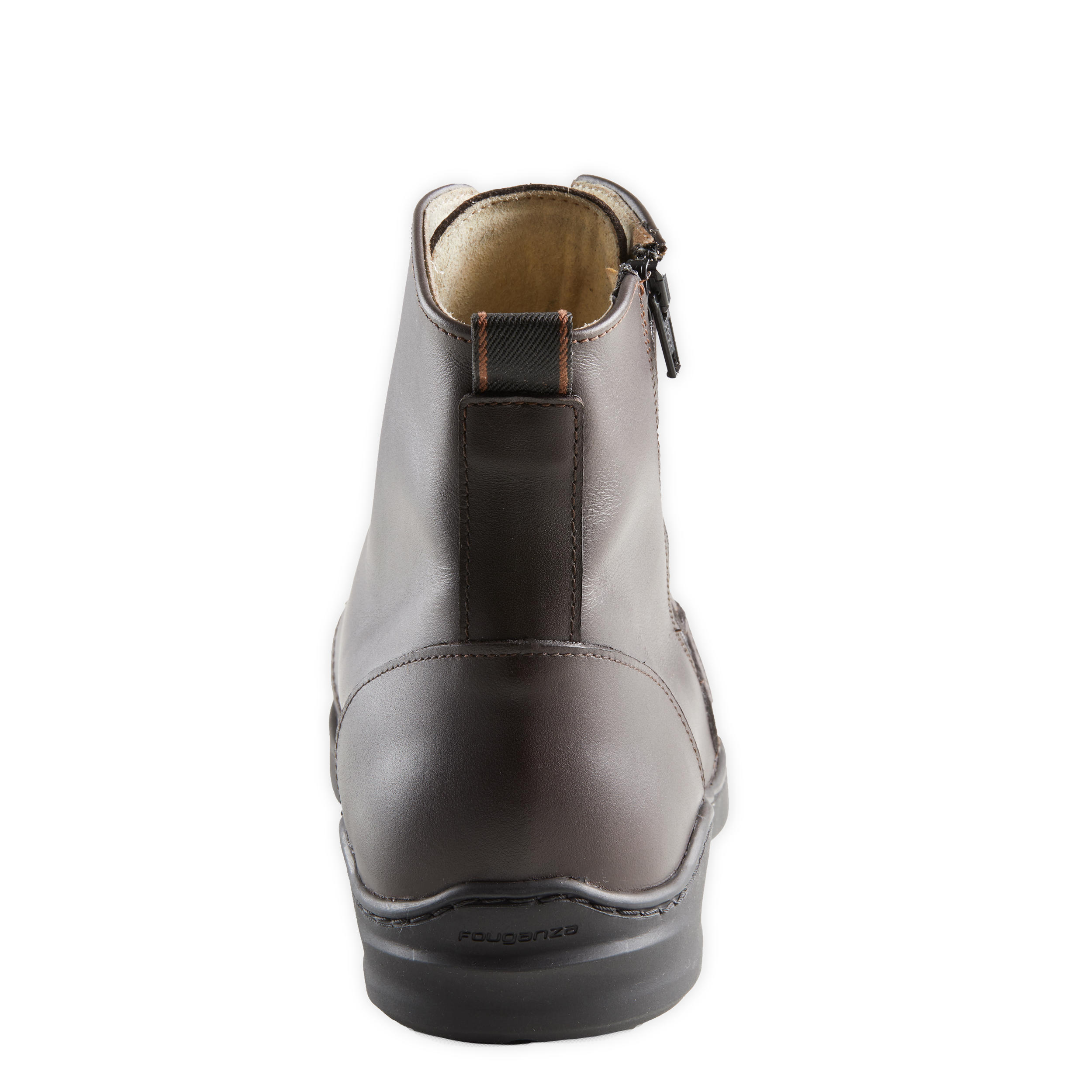 Adult Horse Riding Lace-up Leather Jodhpur Boots 560 - Brown 4/9
