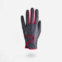 Women's Horse Riding Gloves 500 - Navy/Raspberry
