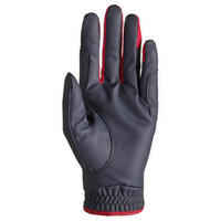Women's Horse Riding Gloves 500 - Navy/Raspberry