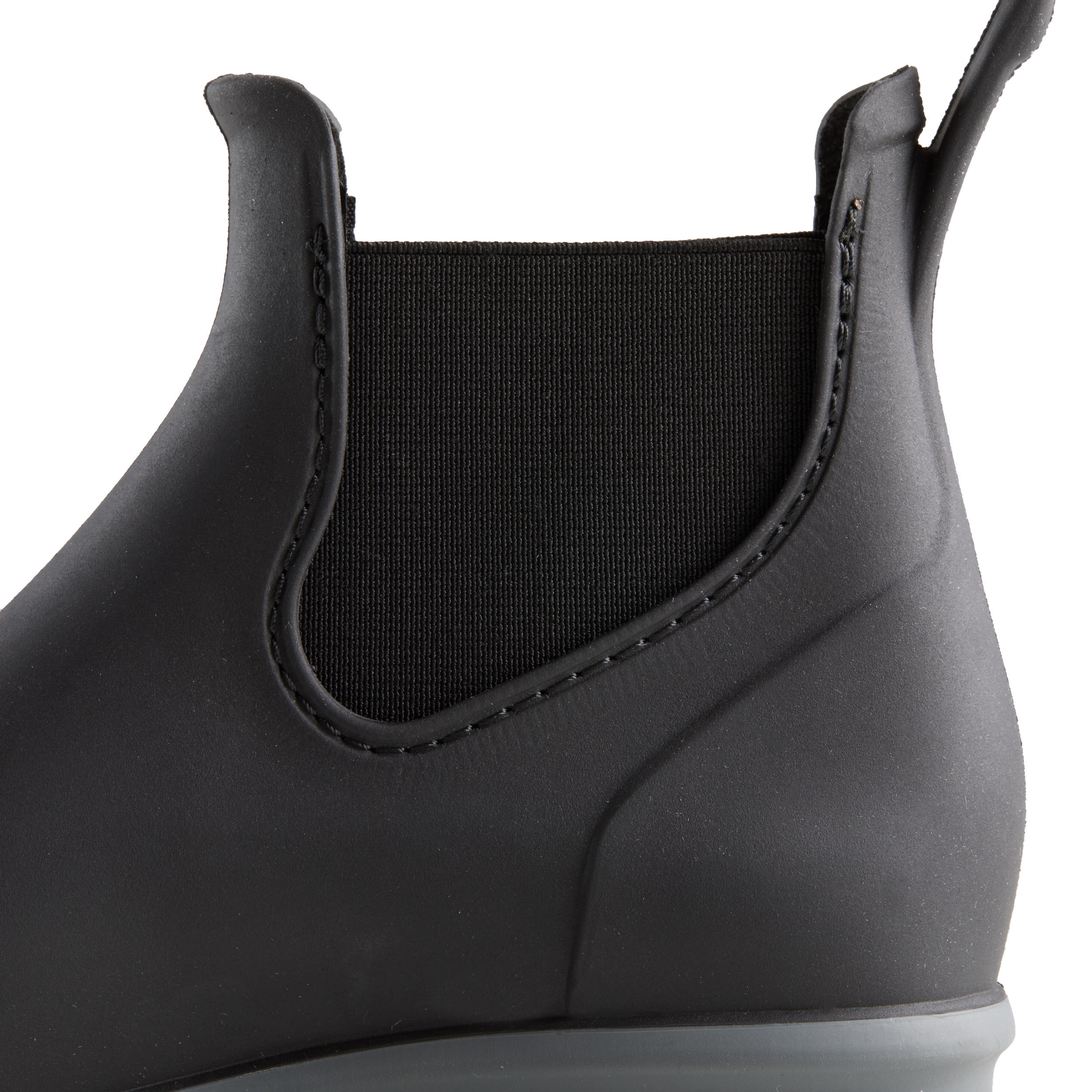 Boots d'équitation enfant - 100 noir/gris - FOUGANZA