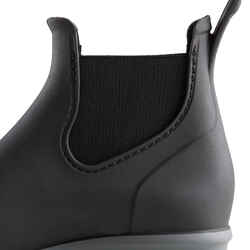 Kids' Horse Riding Boots 100 - Black/Grey