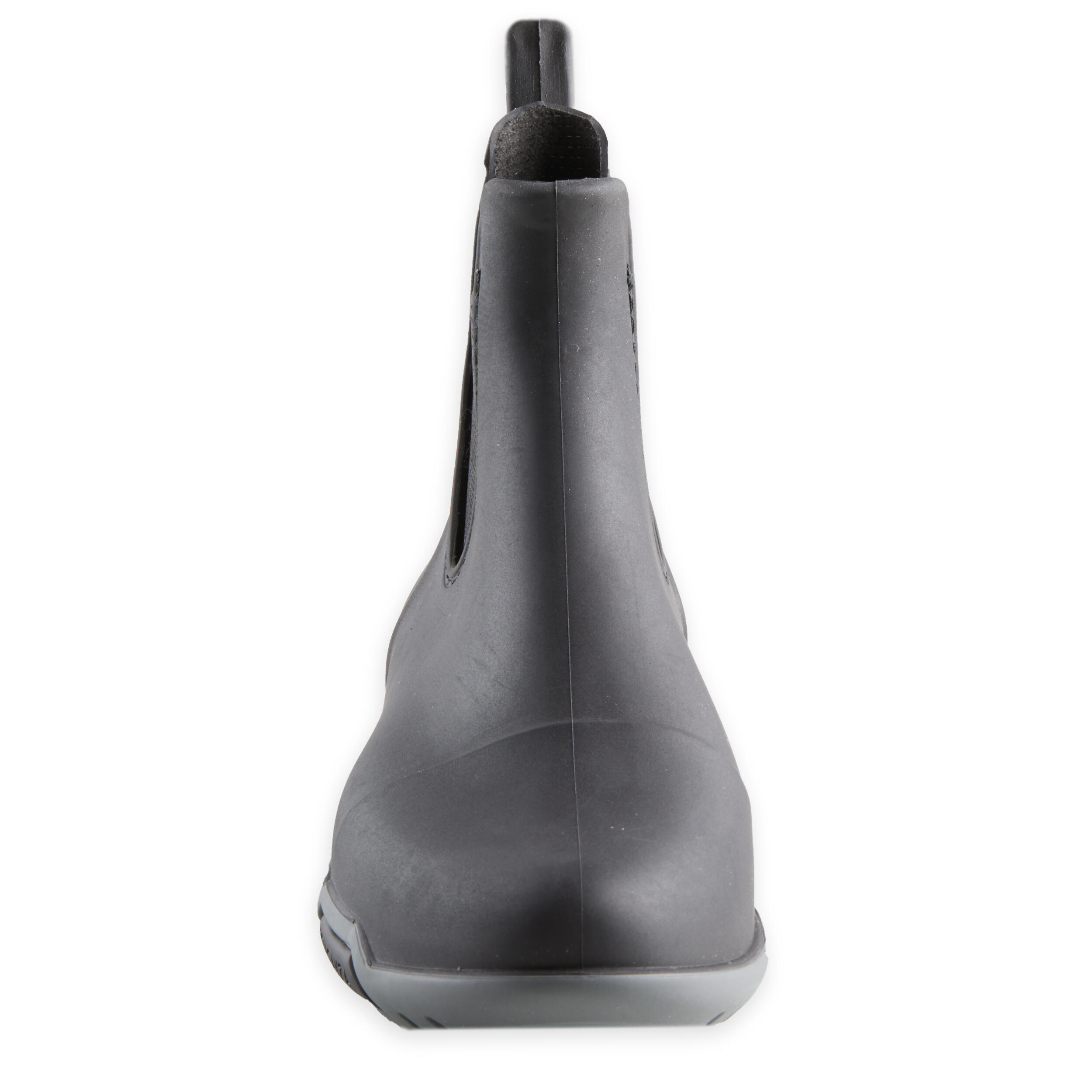 Kids' Horse Riding Boots - 100 Black/Grey - FOUGANZA