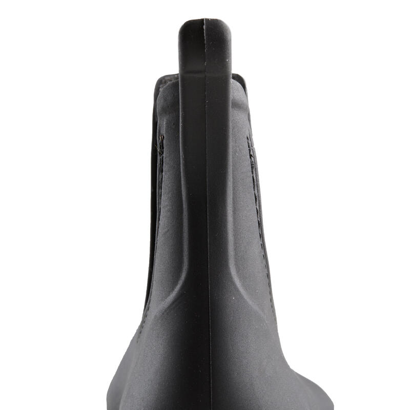 Boots équitation Enfant - 100 noir et gris