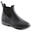 Reitstiefeletten 100 gummi Kinder schwarz/grau