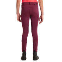 Kids' Equestrian Jodhpurs 140 - Plum