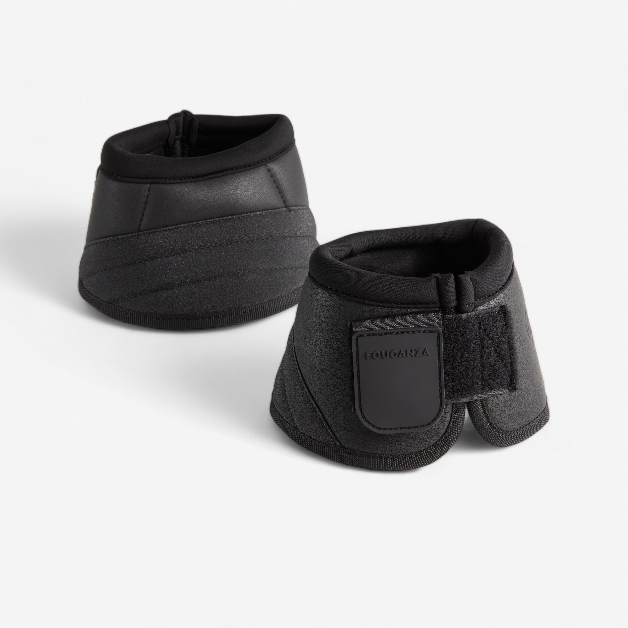 FOUGANZA Open springschoenen ruitersport pony en paard 500 zwart